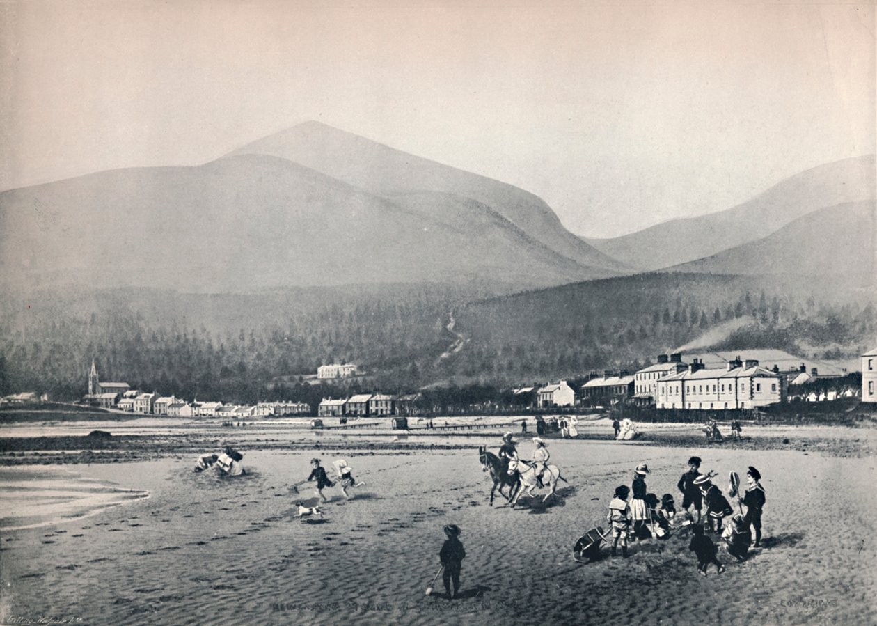 Newcastle, Co. - The Strand, ze Slieve Donard, 1895 autorstwa Unbekannt