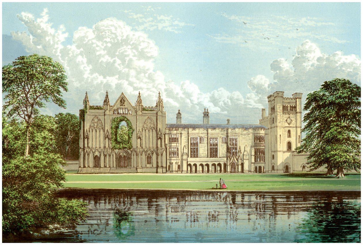 Opactwo Newstead, Nottinghamshire, dom rodziny Webbów, ok. 1880 r. autorstwa Unbekannt