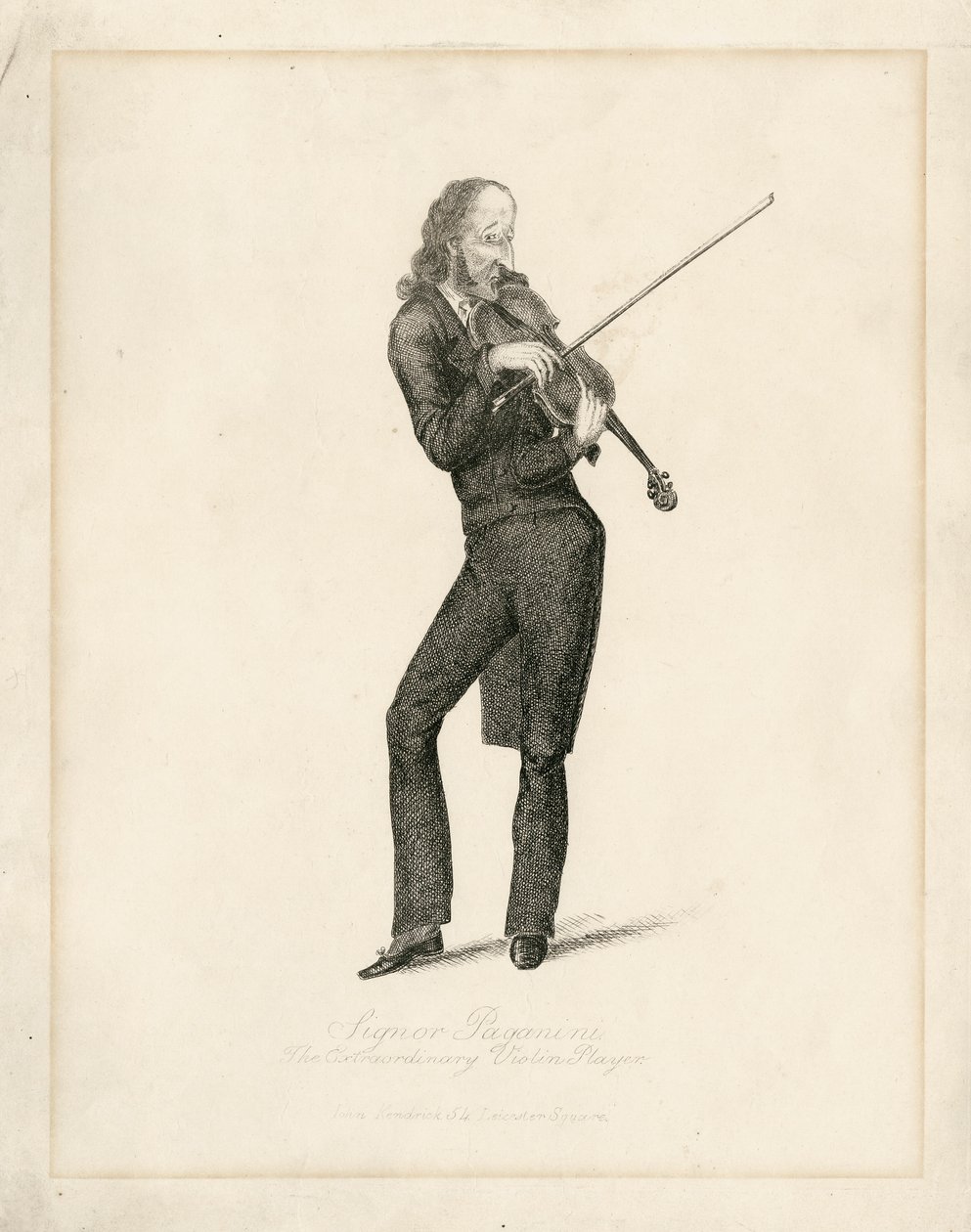 Niccolo Paganini - portret autorstwa Unbekannt