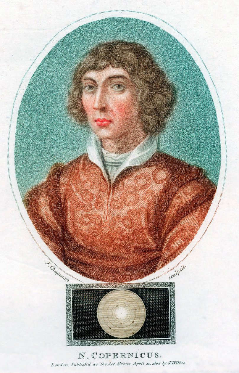 Mikołaj Kopernik, polski astronom, 1802 autorstwa Unbekannt