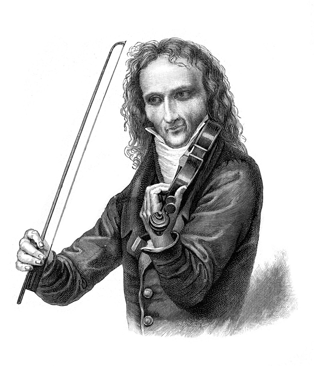 Nicolo Paganini, XIX-wieczny włoski skrzypek, altowiolista, gitarzysta i kompozytor, 1900 autorstwa Unbekannt