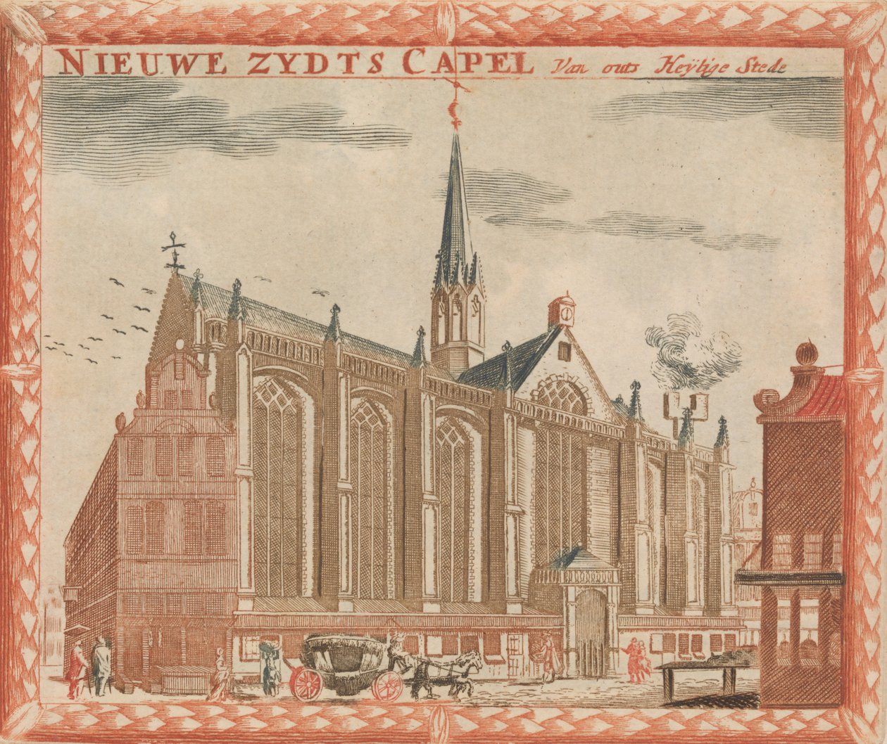Nieuwe Zydts Capel”, w: Tooneel Der Voornaamste Nederlands Huizen, En Lust Hoven, Naar T…, b.d. autorstwa Unbekannt