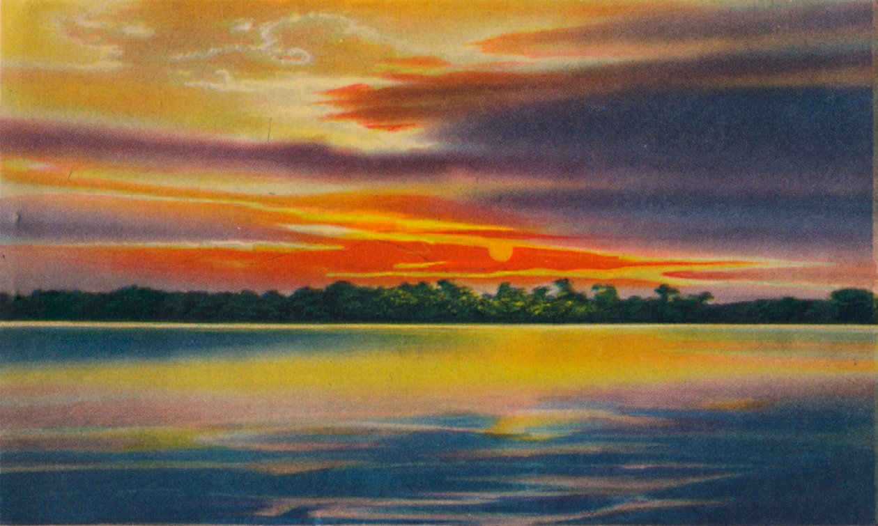 Zmrok nad rzeką Magdalena, Barranquilla, ok. 1940 r. autorstwa Unbekannt
