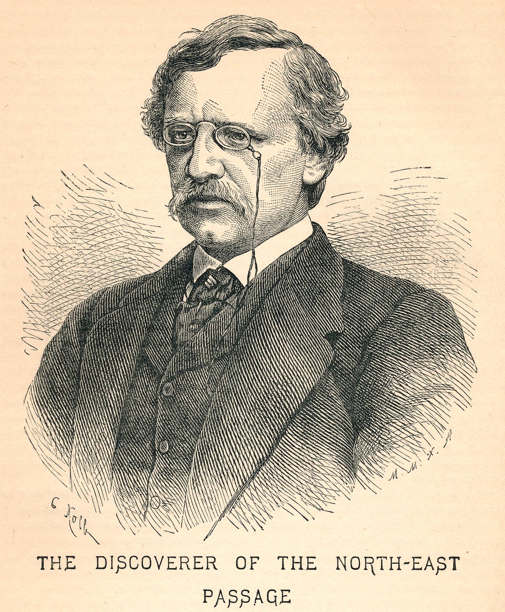 Nils Adolf Erik Nordenskiold, 1832-1901, badacz Arktyki, 1893 autorstwa Unbekannt