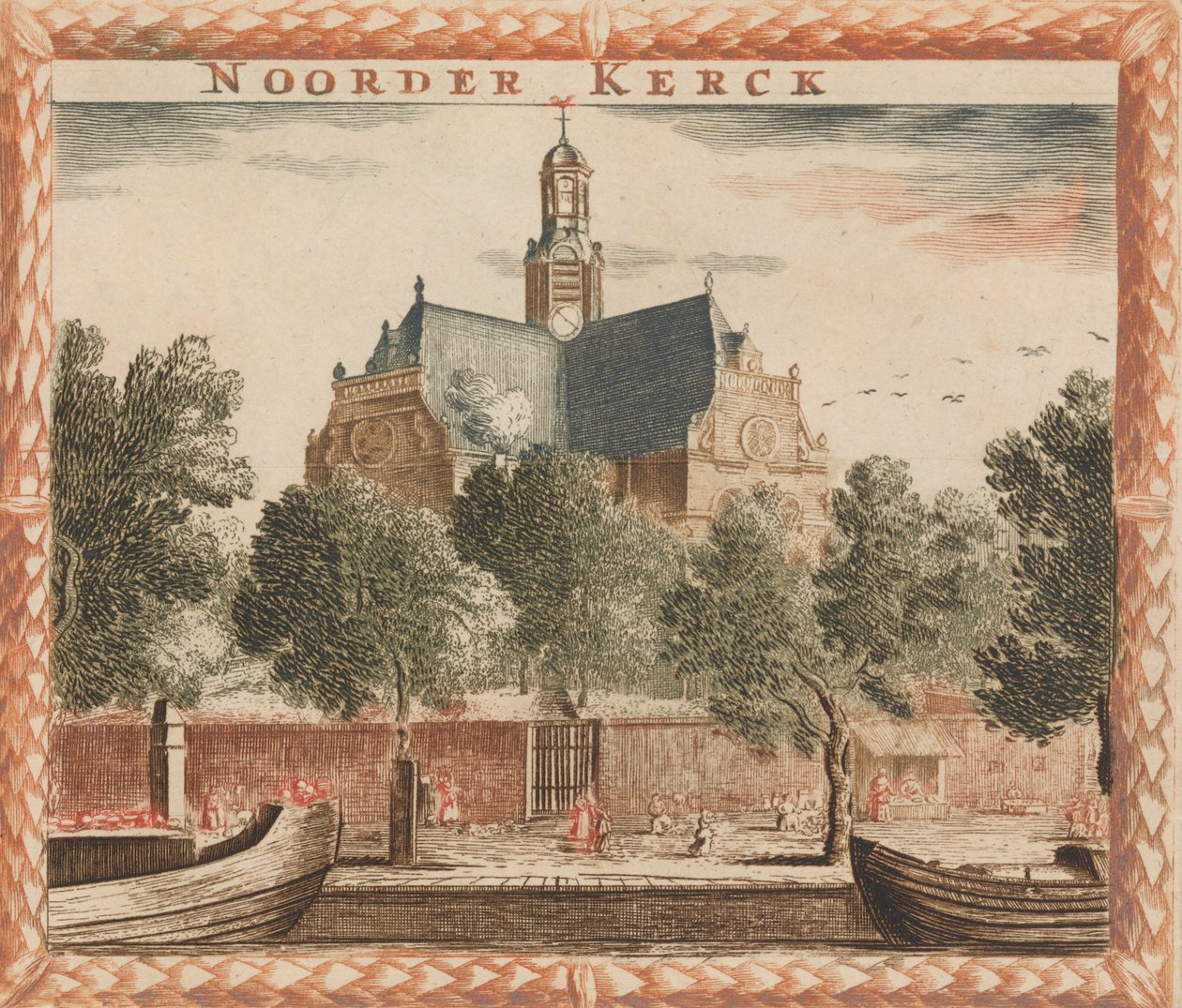 Noorder Kerck”, w: Tooneel Der Hoofdste Nederlands Huizen, En Lust Hoven, Naar T Leven..., b.d. autorstwa Unbekannt