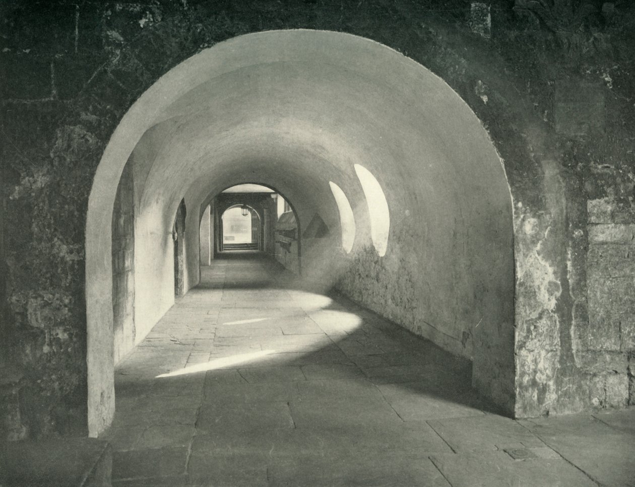 Łuk normański w krużgankach, opactwo westminsterskie, 1908 autorstwa Unbekannt
