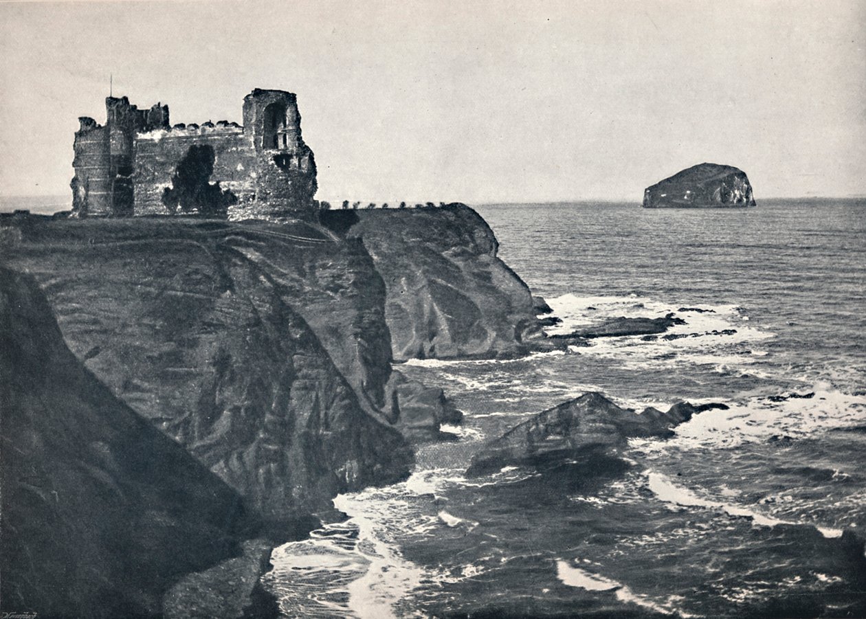 North Berwick – Zamek Tantallon i Bass Rock, 1895 autorstwa Unbekannt