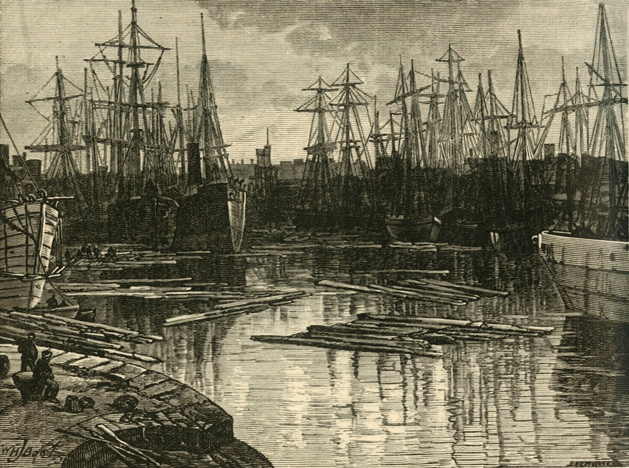 North Dock, Swansea, 1898. autorstwa Unbekannt