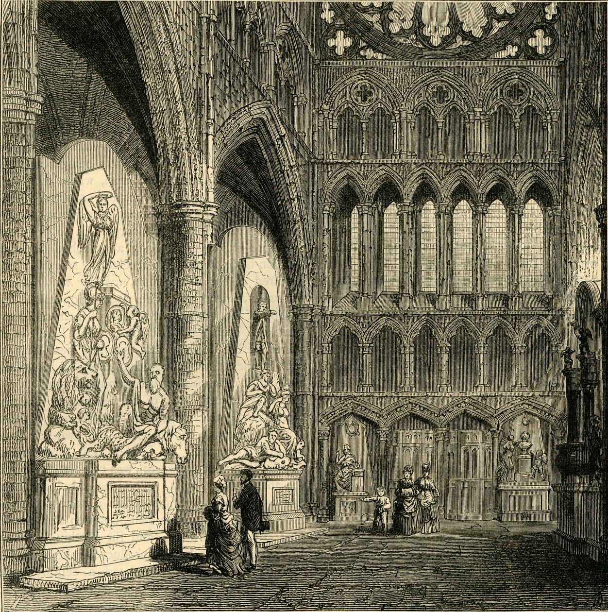 Północny transept opactwa westminsterskiego, 1830, 1881. autorstwa Unbekannt