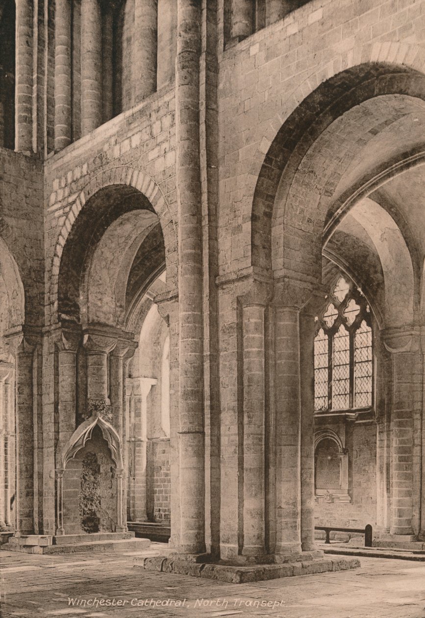 Północny transept katedry w Winchester, Hampshire, początek XX wieku autorstwa Unbekannt