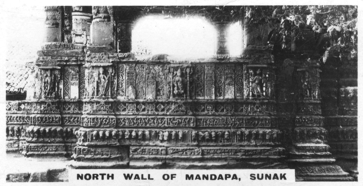 Północna ściana Mandapy, Sunak, Indie, ok. 1925 r. autorstwa Unbekannt