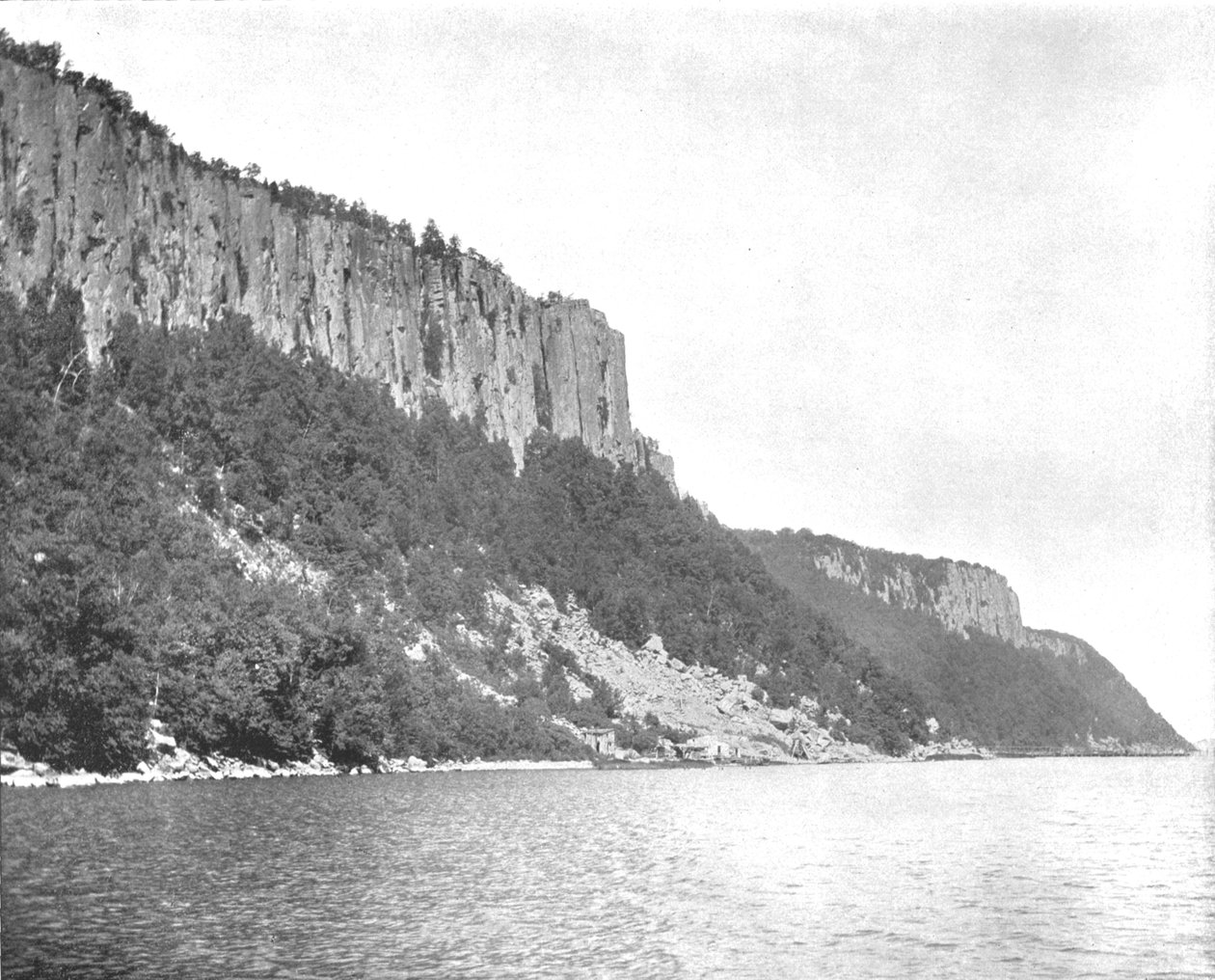 Północny koniec palisady, rzeka Hudson, USA, ok. 1900. autorstwa Unbekannt