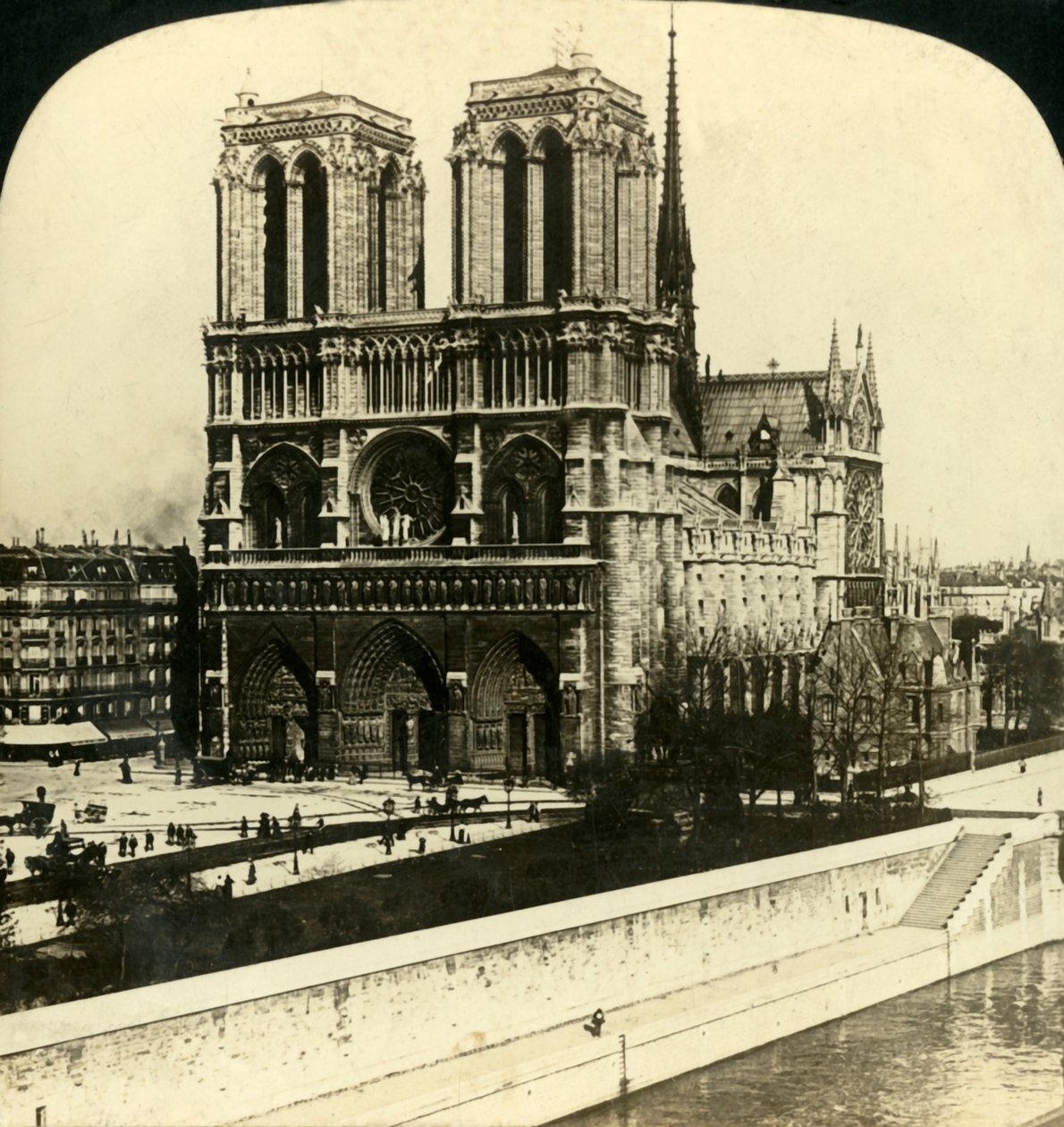 Katedra Notre Dame, Paryż, Francja, 1901. autorstwa Unbekannt