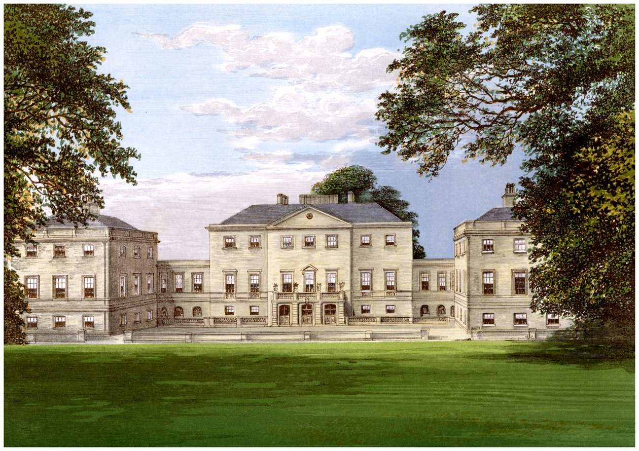 Nuneham Park, Oxfordshire, dom rodziny Harcourt, ok. 1880 autorstwa Unbekannt