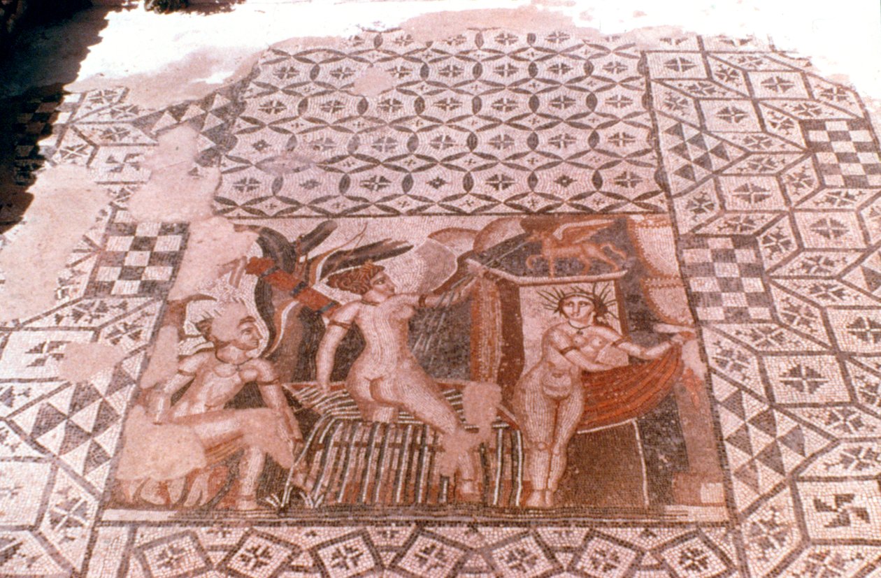 Nimfy, mozaika rzymska, Volubilis, Maroko autorstwa Unbekannt