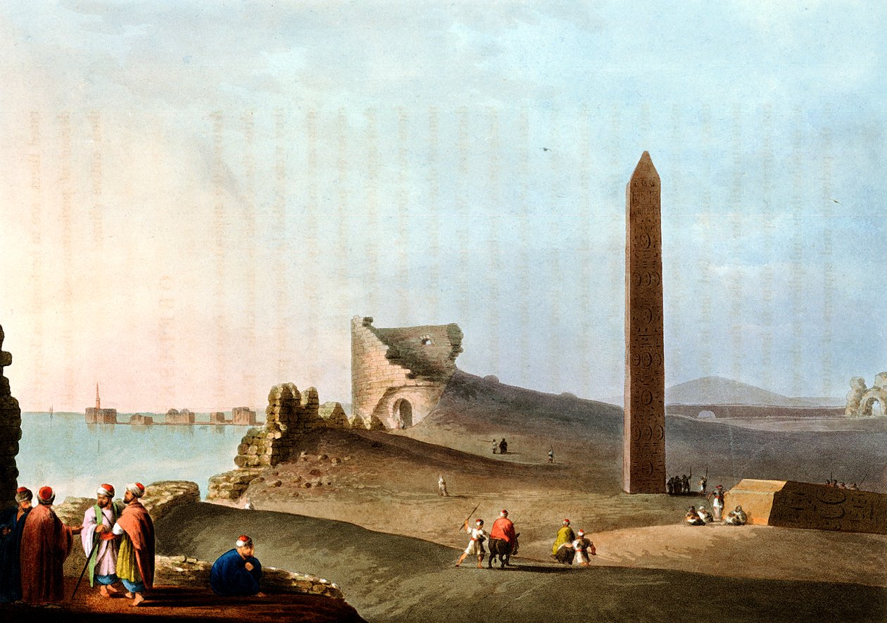 Obeliski w Aleksandrii zwane Igłami Kleopatry, 1802 autorstwa Unbekannt