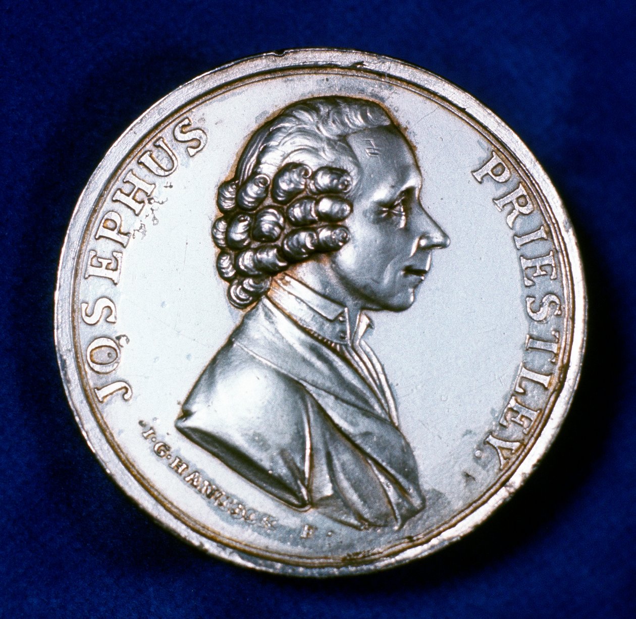 Awers medalu pamiątkowego dla Josepha Priestleya 1733-1804, 1803 autorstwa Unbekannt