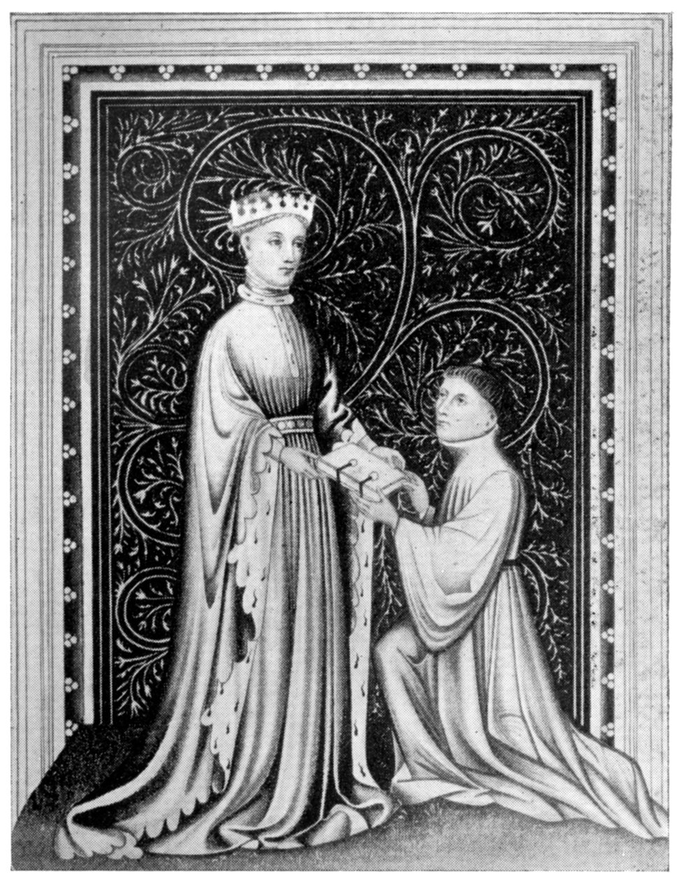 Occleve poeta i król Henryk V, c1410, 1910 autorstwa Unbekannt