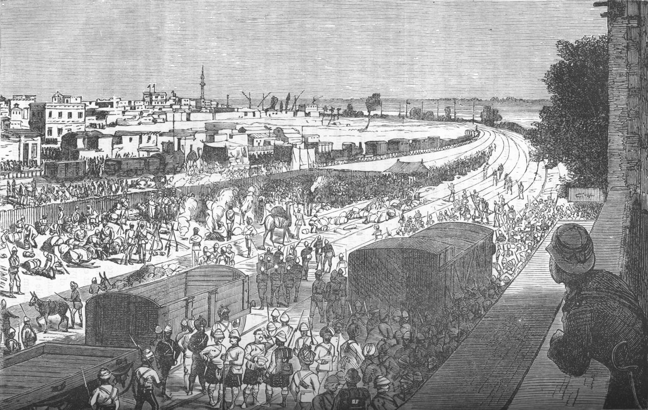 Zajęcie Zagazig, po bitwie pod Tel-El-Kebir, ok. 1882 r. autorstwa Unbekannt