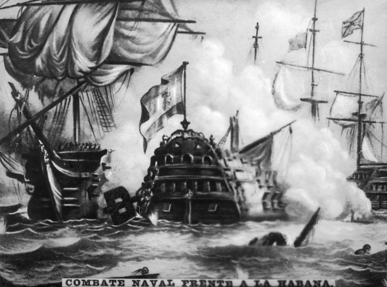 12 października 1747, bitwa morska, lata 20. autorstwa Unbekannt