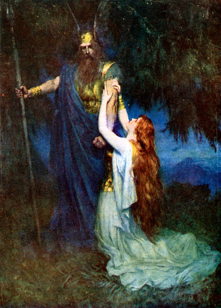 Odyn i Brunhilda autorstwa Unbekannt