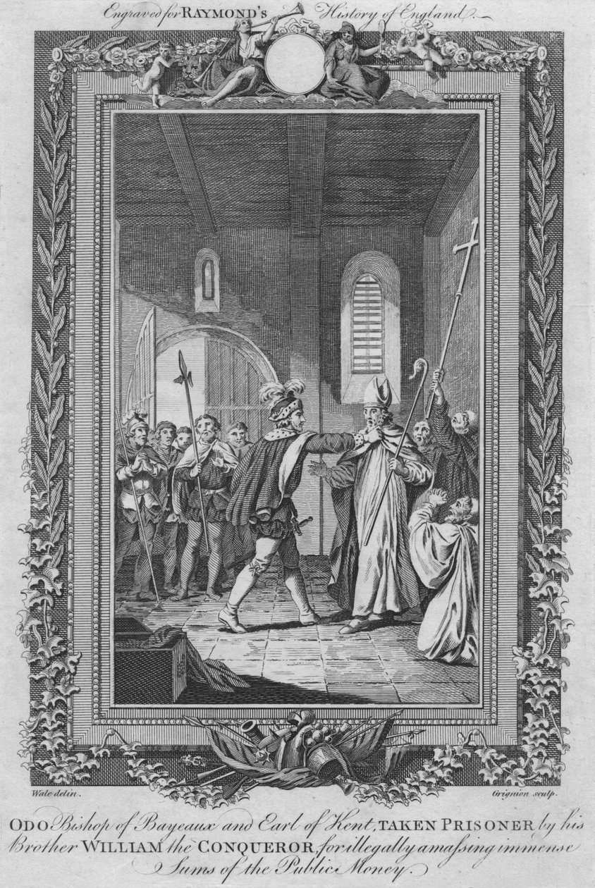 Odo biskup Bayeaux, hrabia Kentu, wzięty do niewoli przez brata Wilhelma Zdobywcę, c1787 autorstwa Unbekannt