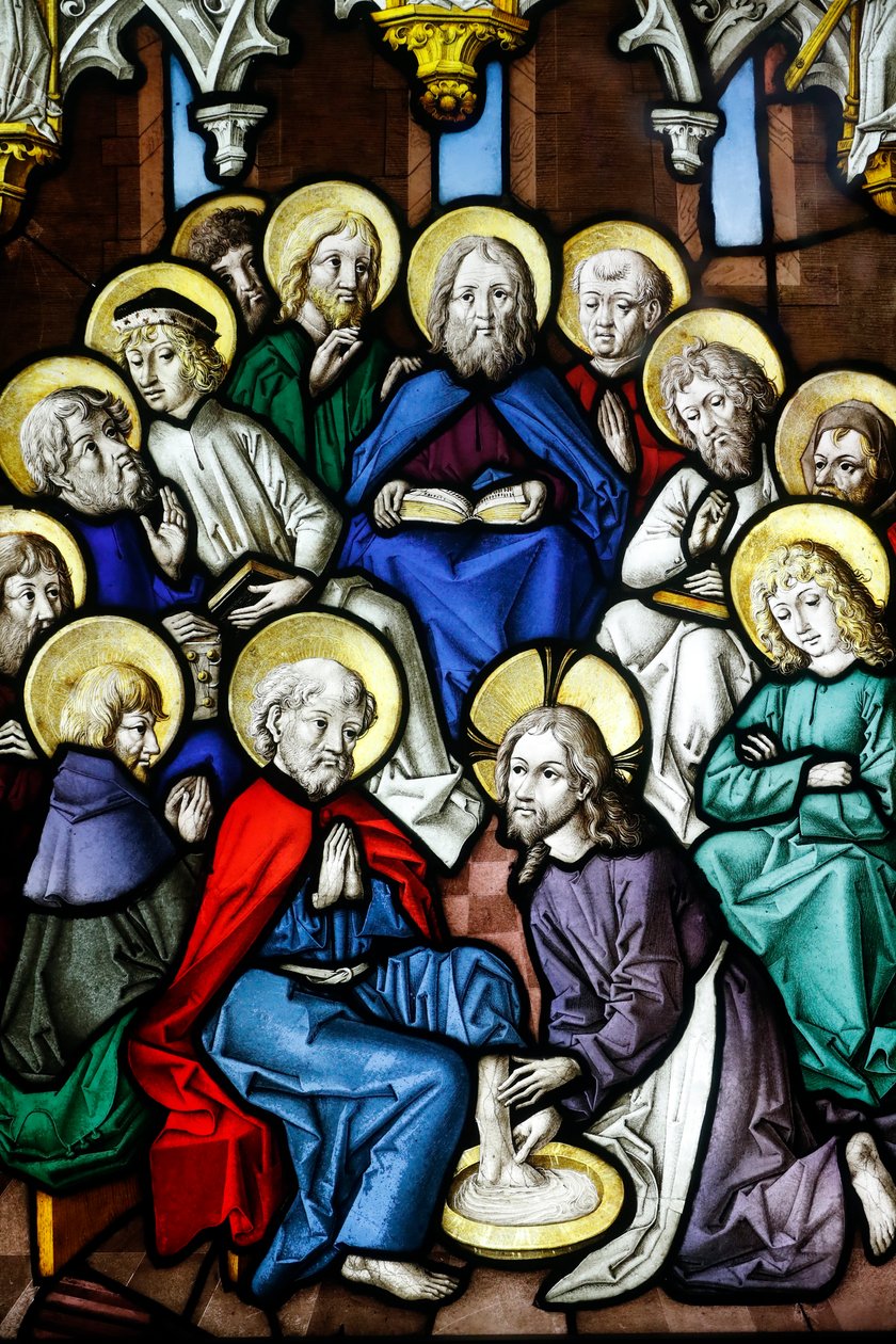 Oeuvre Notre-Dame Museum, Witraż, Chrystus myjący stopy apostołom autorstwa Unbekannt