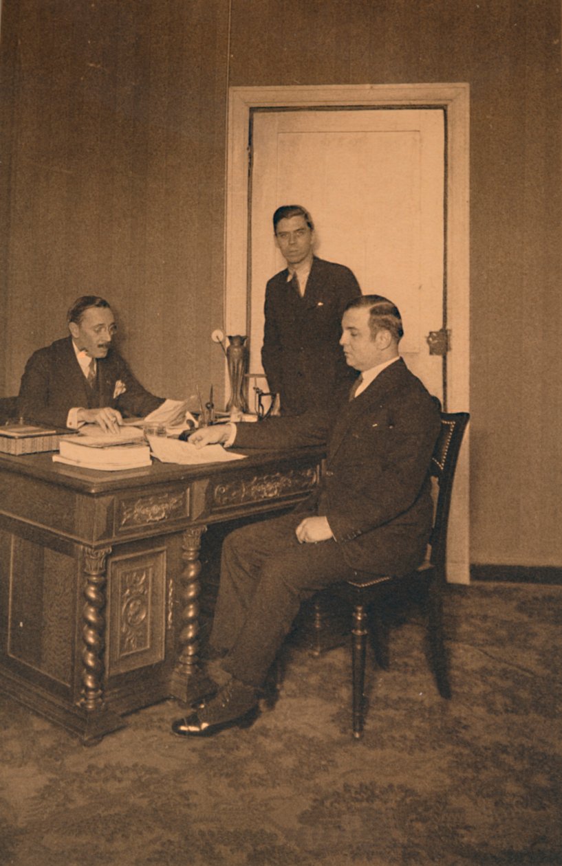 Gabinet sekretarza w ambasadzie kubańskiej w Brukseli, Belgia, 1927. autorstwa Unbekannt