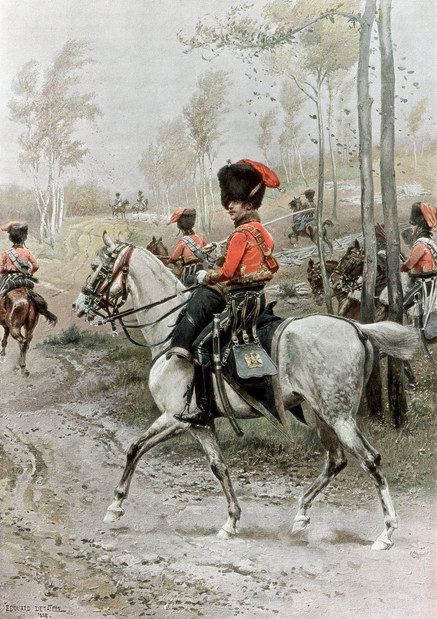 Oficer huzarów, 1889 autorstwa Unbekannt