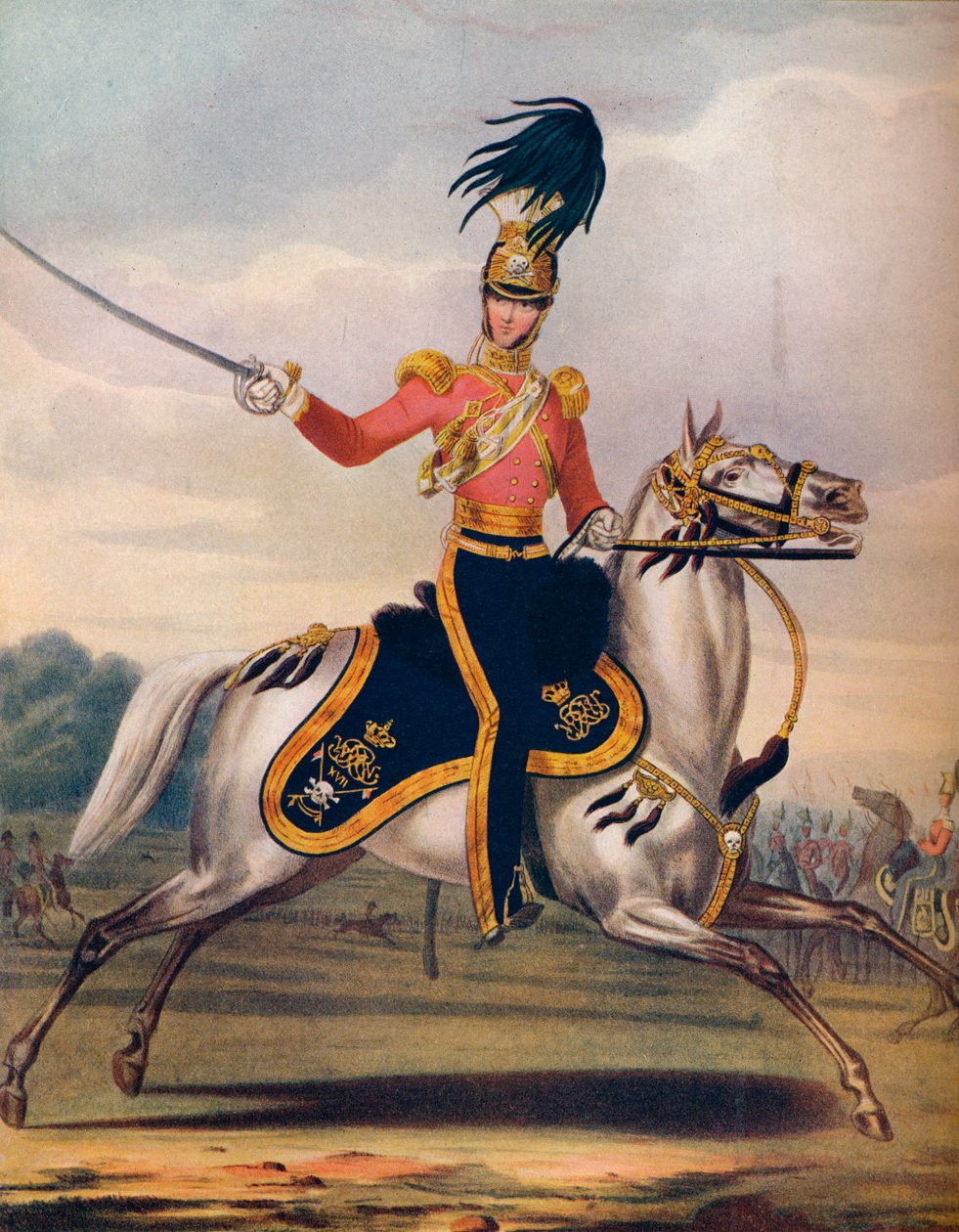 Oficer XVII Ułanów, ok. 1833 r. 1914 autorstwa Unbekannt
