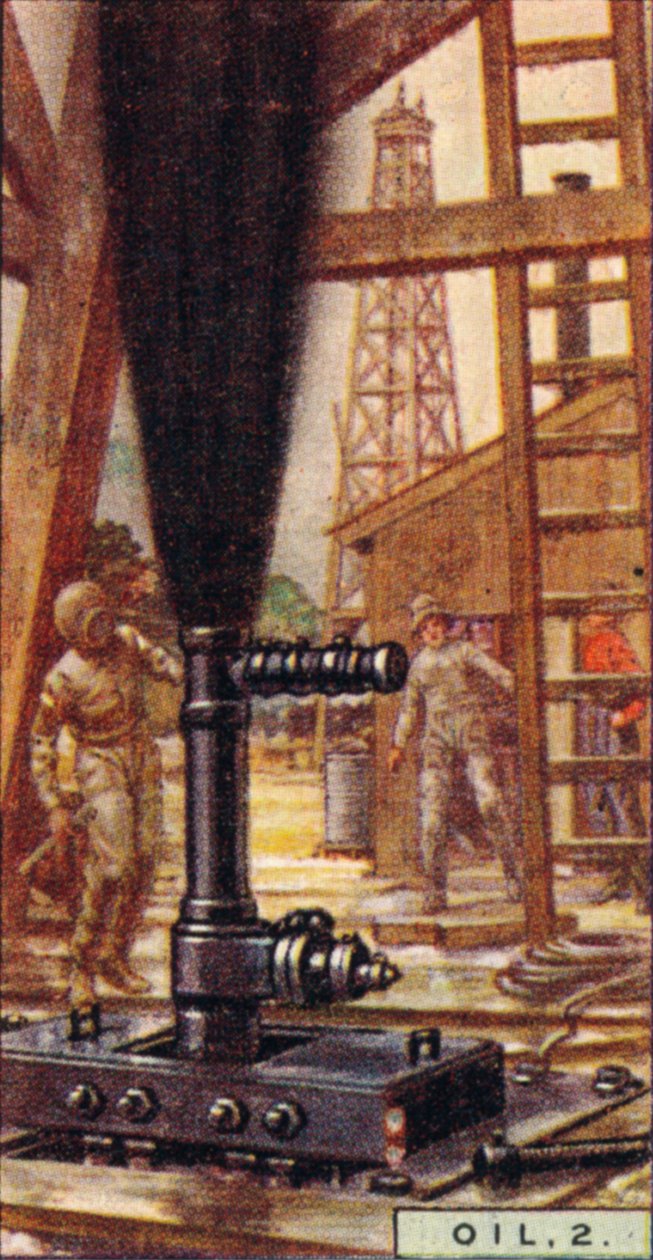 Olej, 2. - Kontrolowanie Gusher, USA, 1928 autorstwa Unbekannt