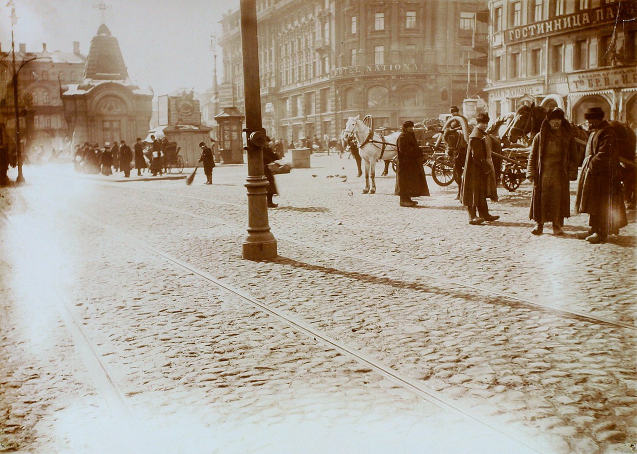 Okhotny Riad Hunting Row, Moskwa, Rosja, 16 marca 1911 autorstwa Unbekannt