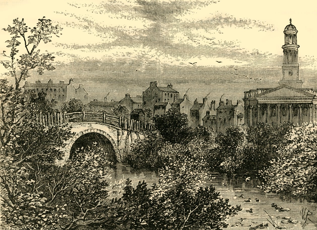 Stary most nad jeziorem, Regents Park, 1847, c1876. autorstwa Unbekannt