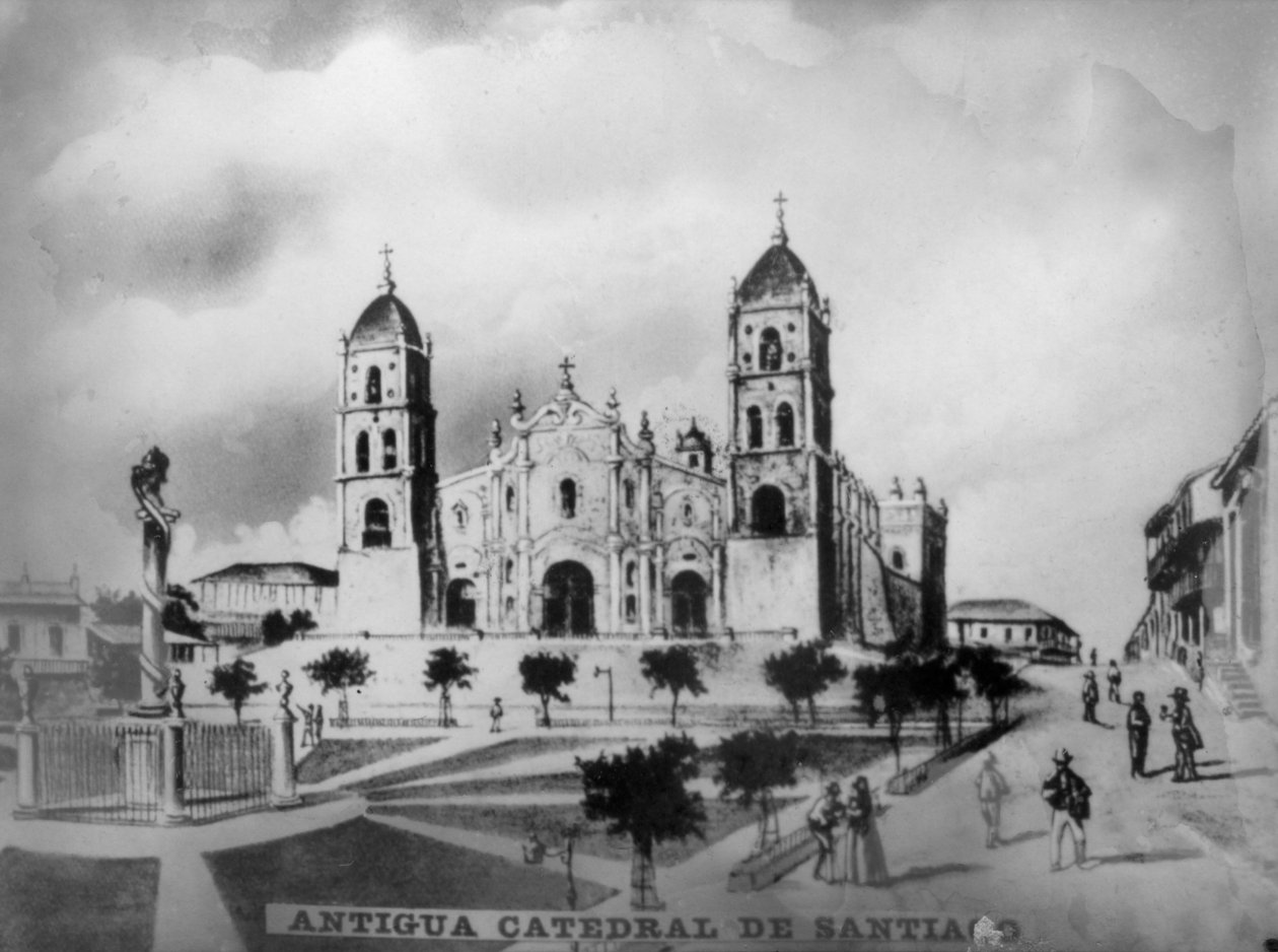 Stara Katedra w Santiago de Cuba, 1523, 1920 autorstwa Unbekannt