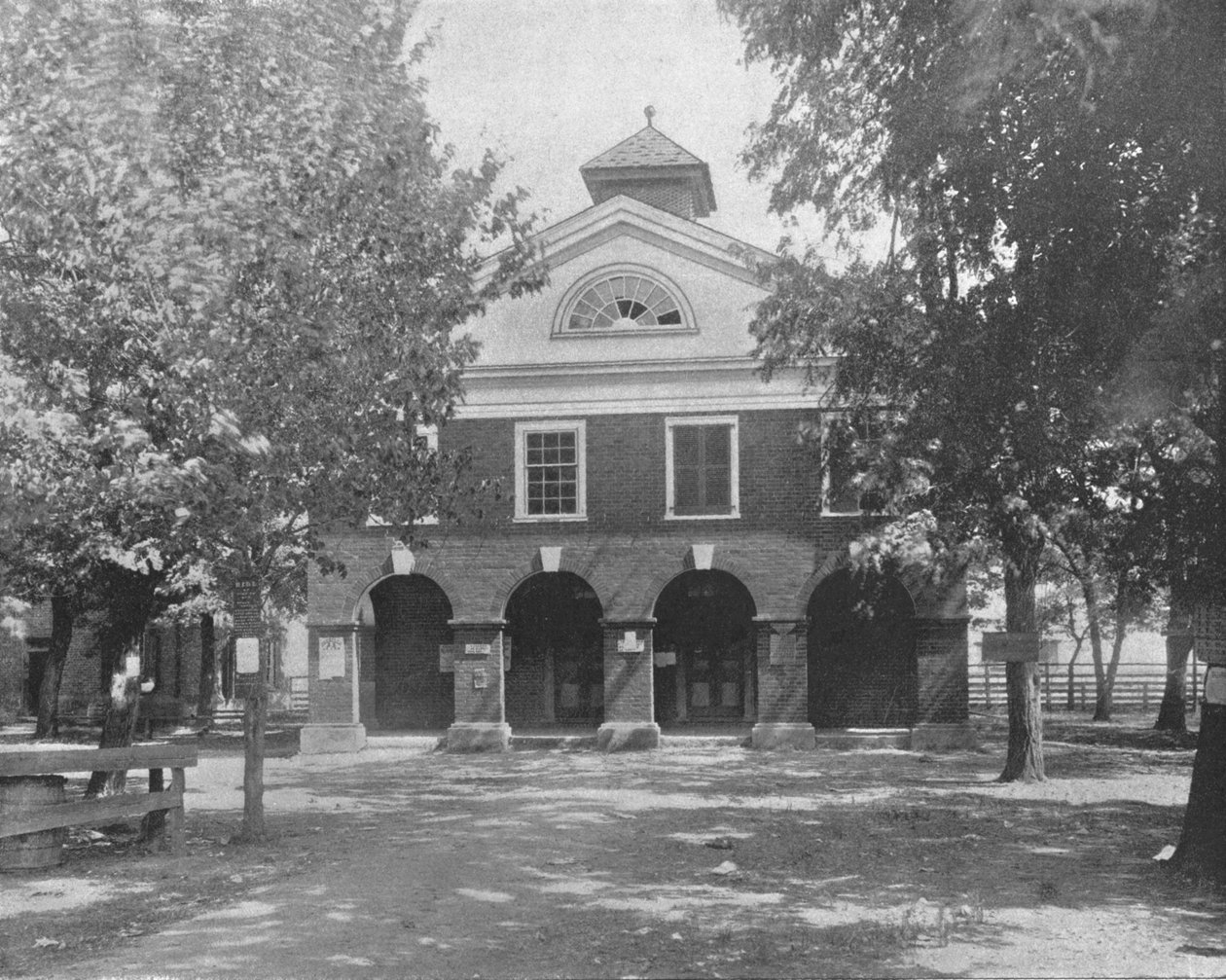 Old Court House, Bowling Green, Wirginia, USA, ok. 1900. autorstwa Unbekannt