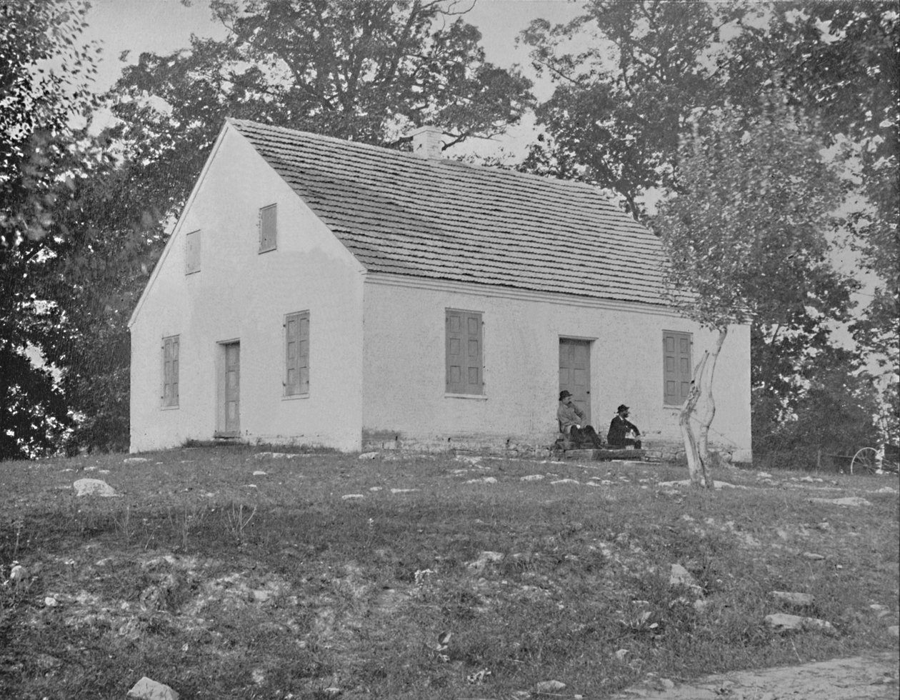Stary kościół Dunkarów, Antietam, Maryland, c1897. autorstwa Unbekannt