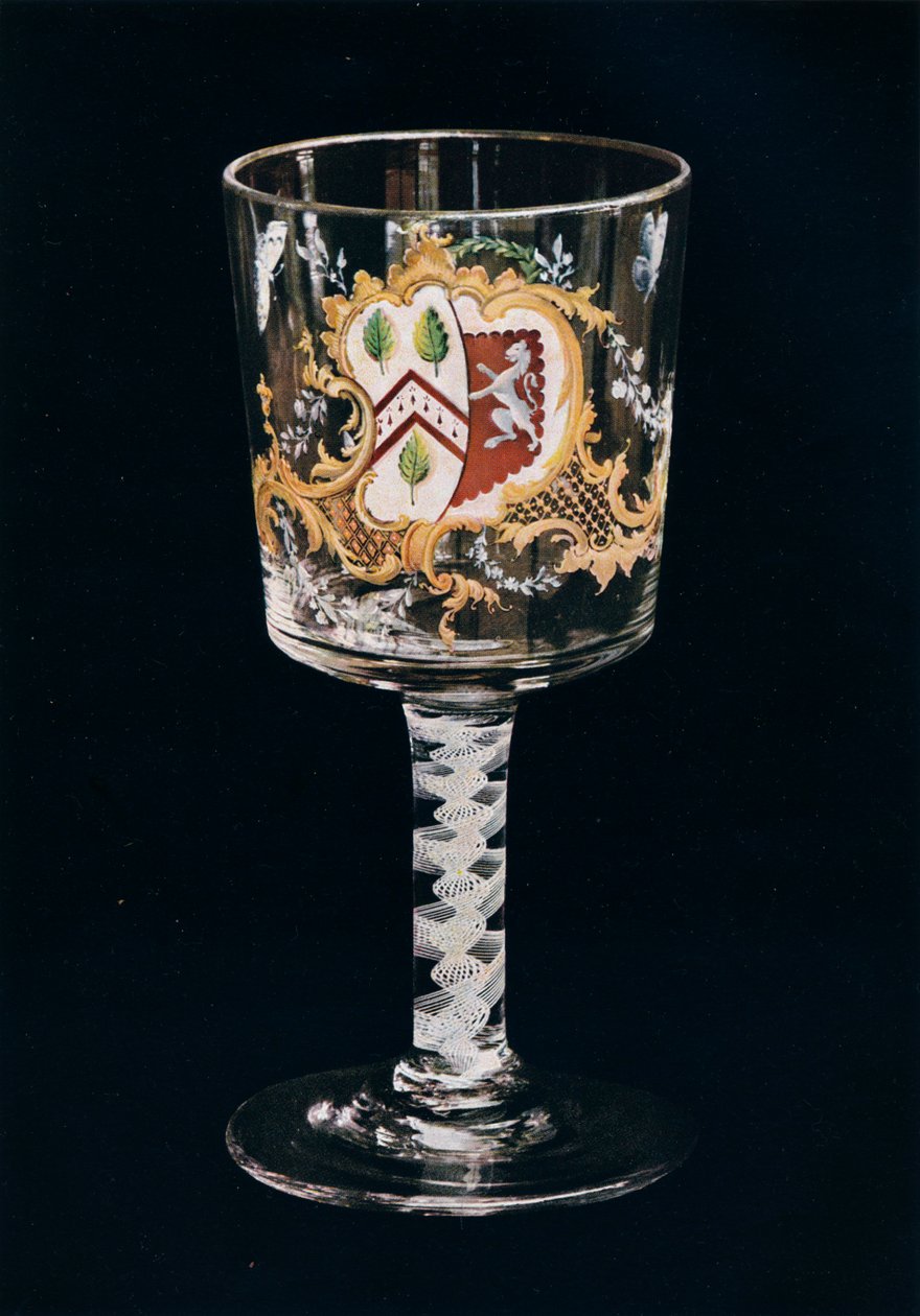 Stary angielski szklany kielich, c1775 autorstwa Unbekannt