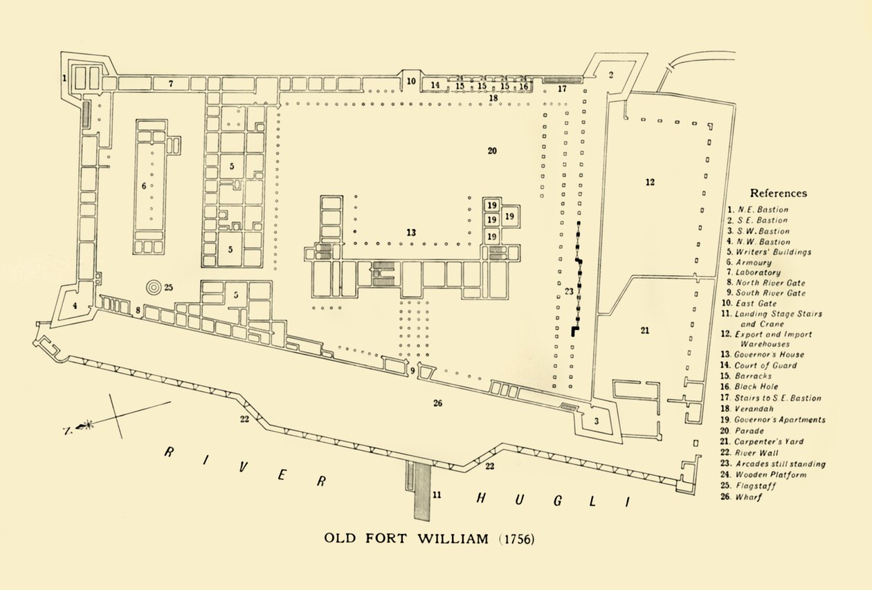 Stary Fort William, 1756, 1925. autorstwa Unbekannt