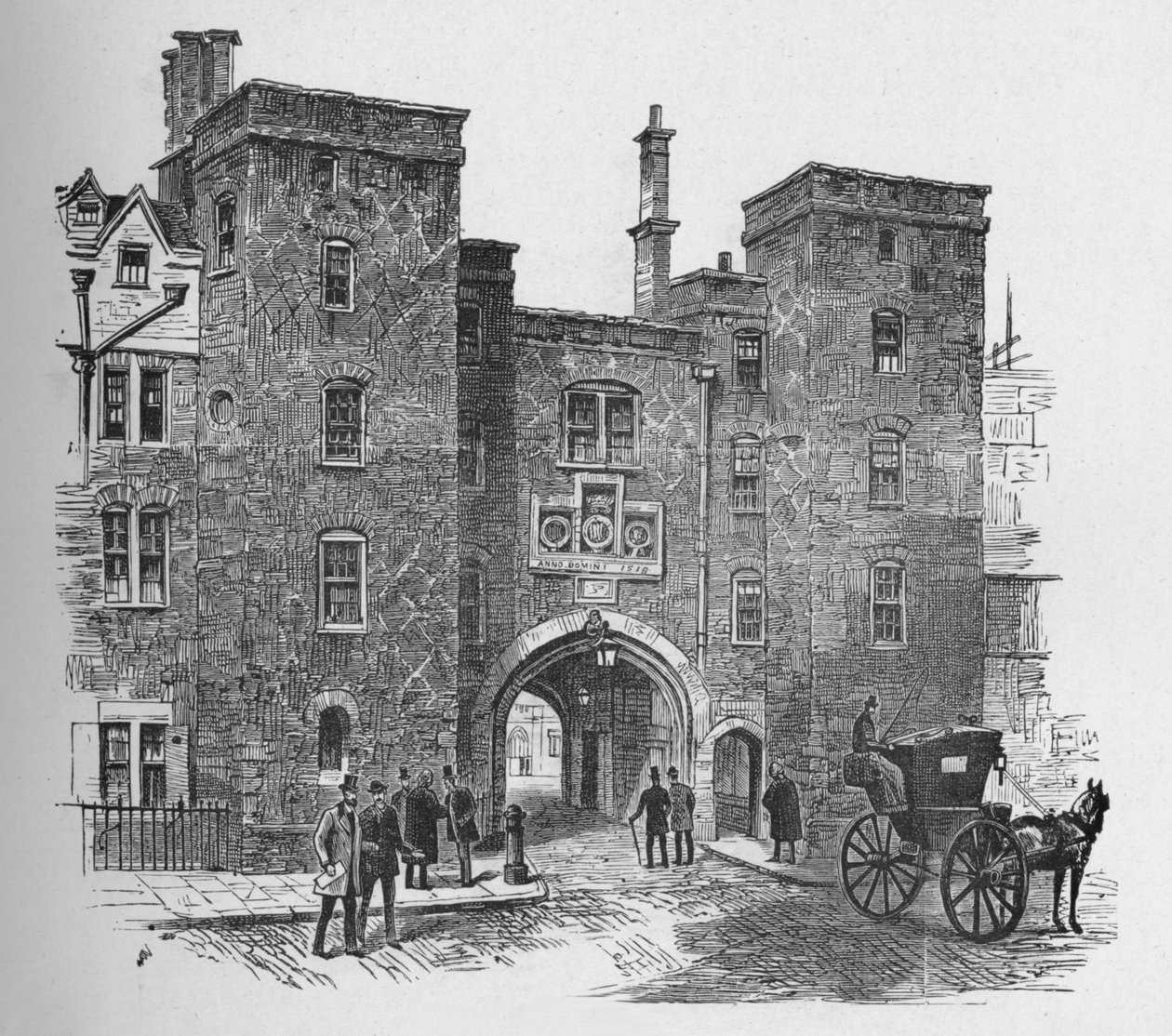 Stara brama, Lincolns Inn, 1890 autorstwa Unbekannt