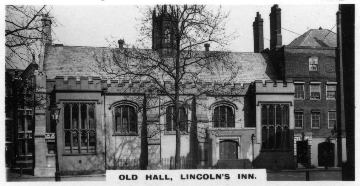 Old Hall, Lincolns Inn, Londyn, ok. 1920 r. autorstwa Unbekannt
