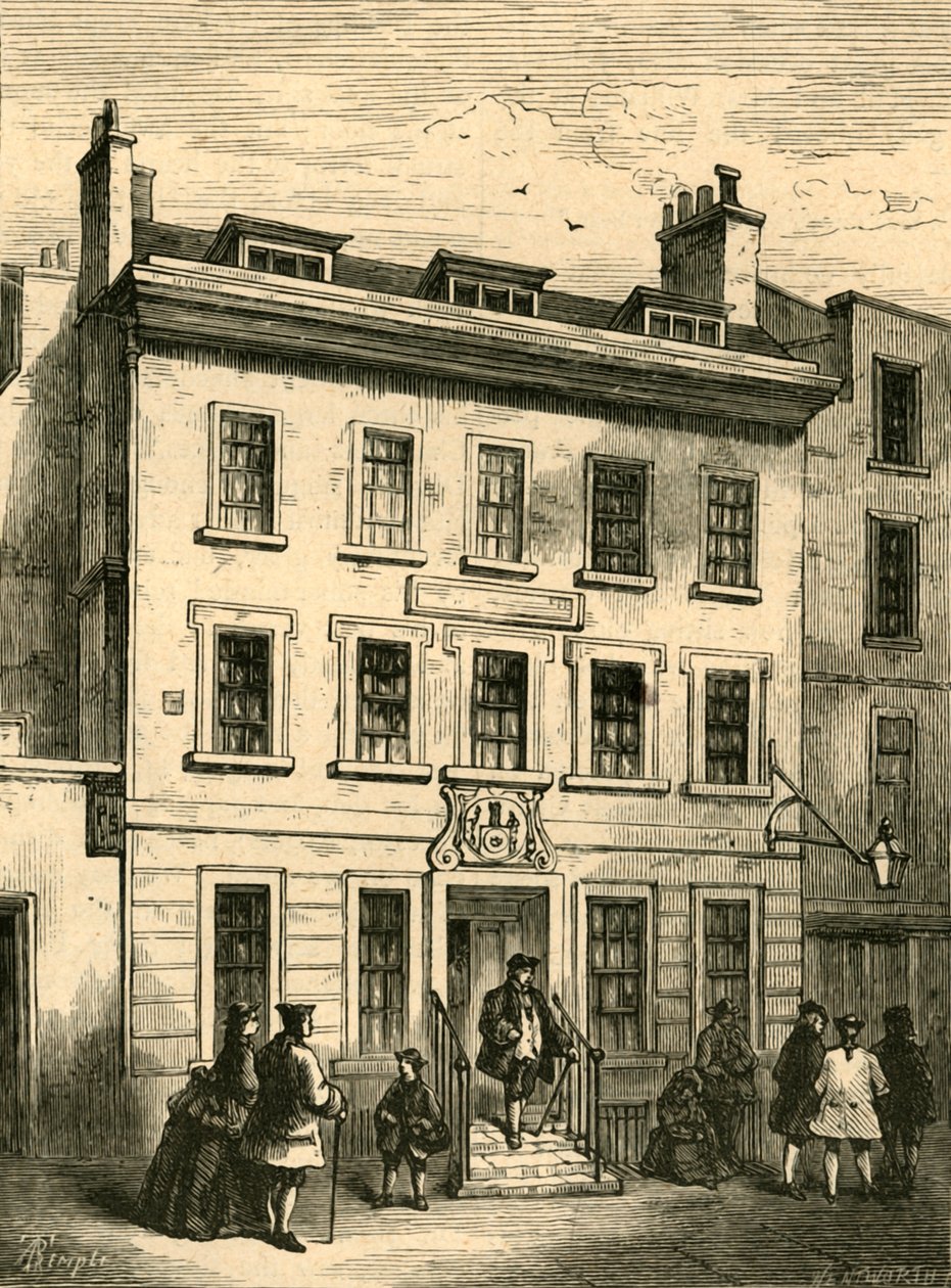 Stary dom wciąż stoi w Bolt Court, 1897. autorstwa Unbekannt