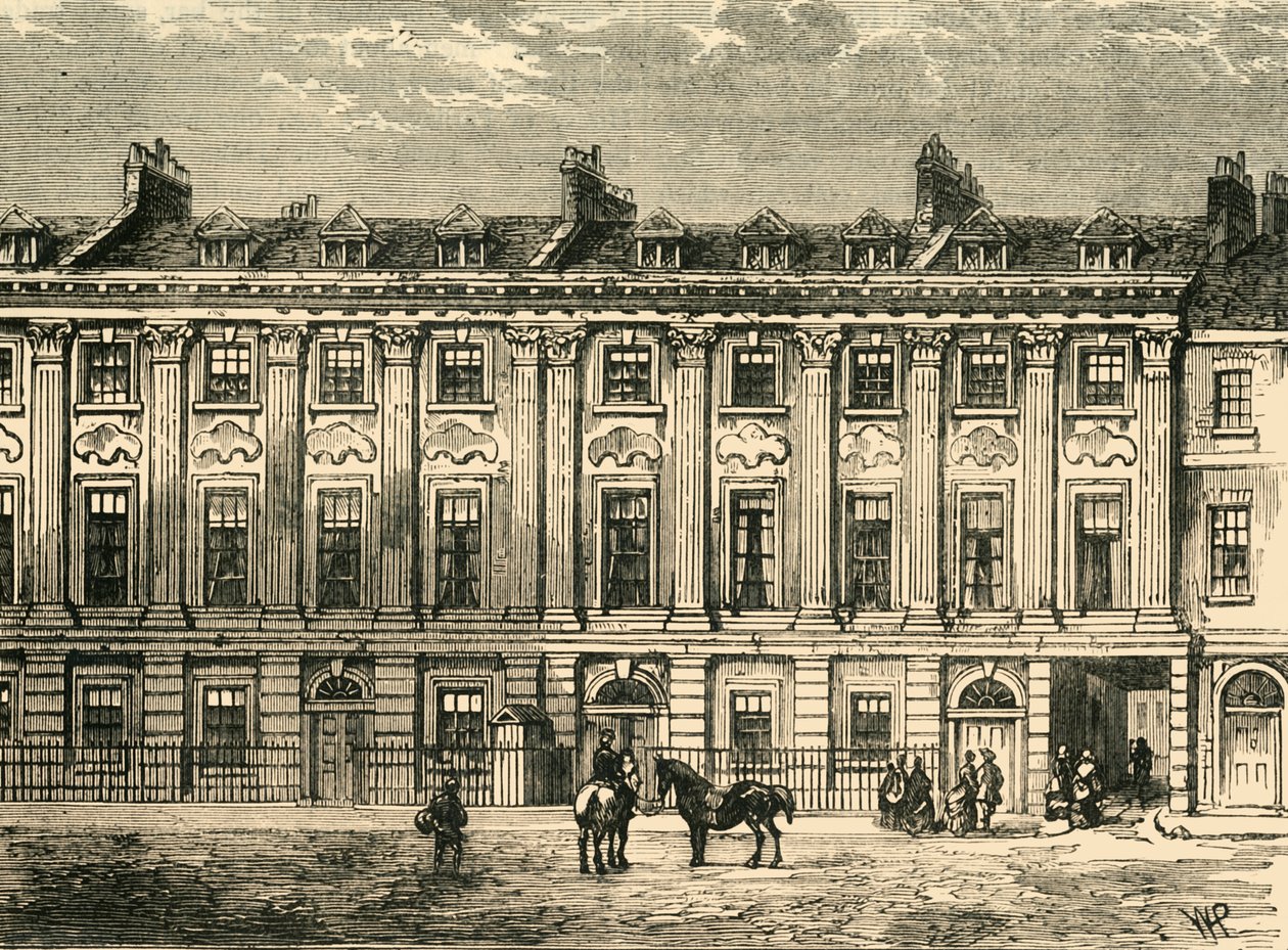 Stare domy przy Great Queen Street, South Side, 1850, 1881. autorstwa Unbekannt