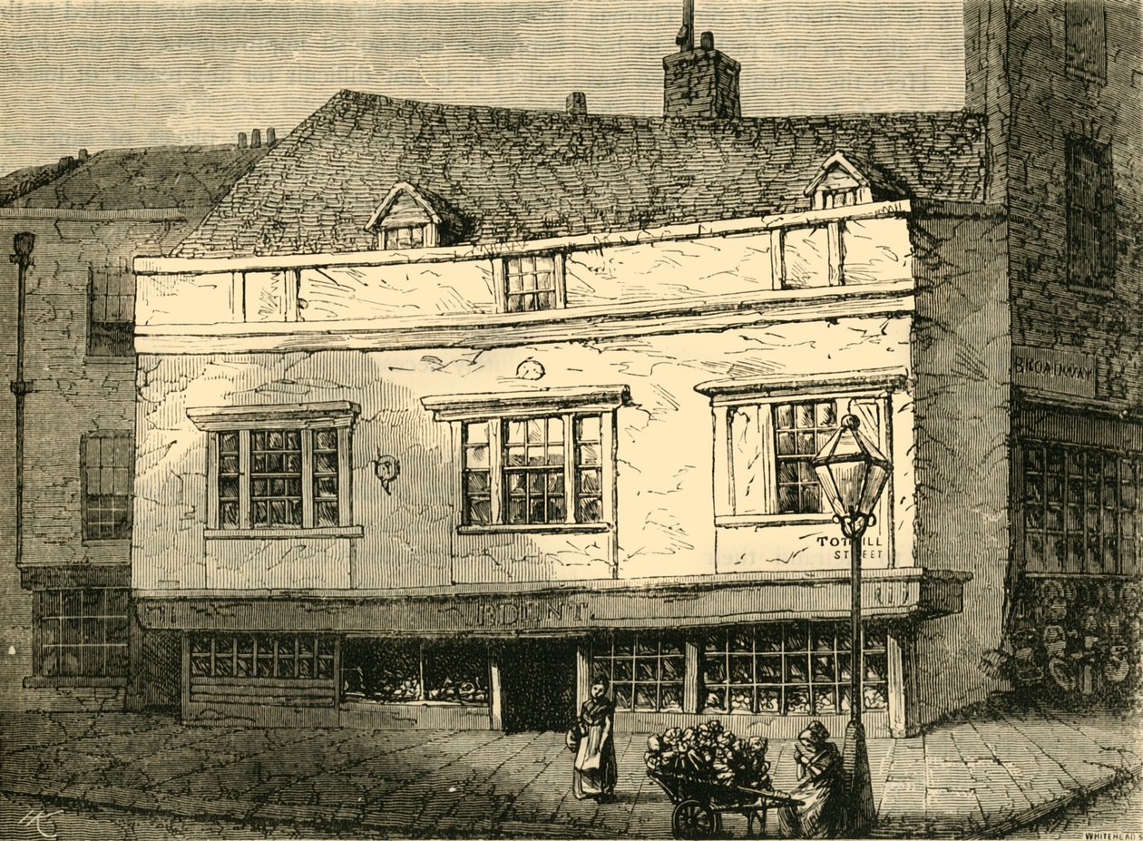 Stare domy przy Tothill Street, Westminster, 1881. autorstwa Unbekannt