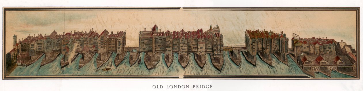 Stary Most Londyński, c1600 1893 autorstwa Unbekannt