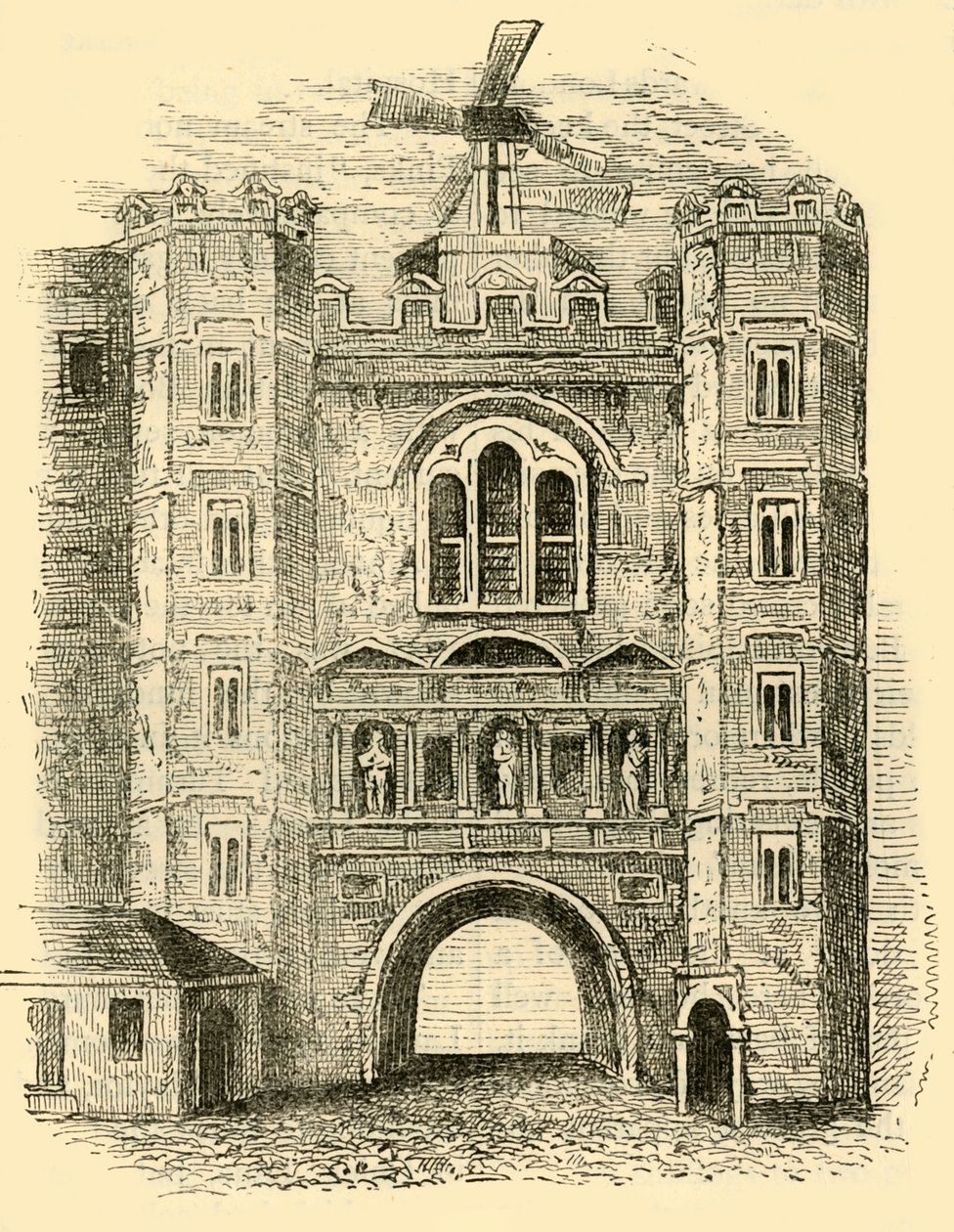 Stara Newgate, ok. 1760, ok. 1872. autorstwa Unbekannt