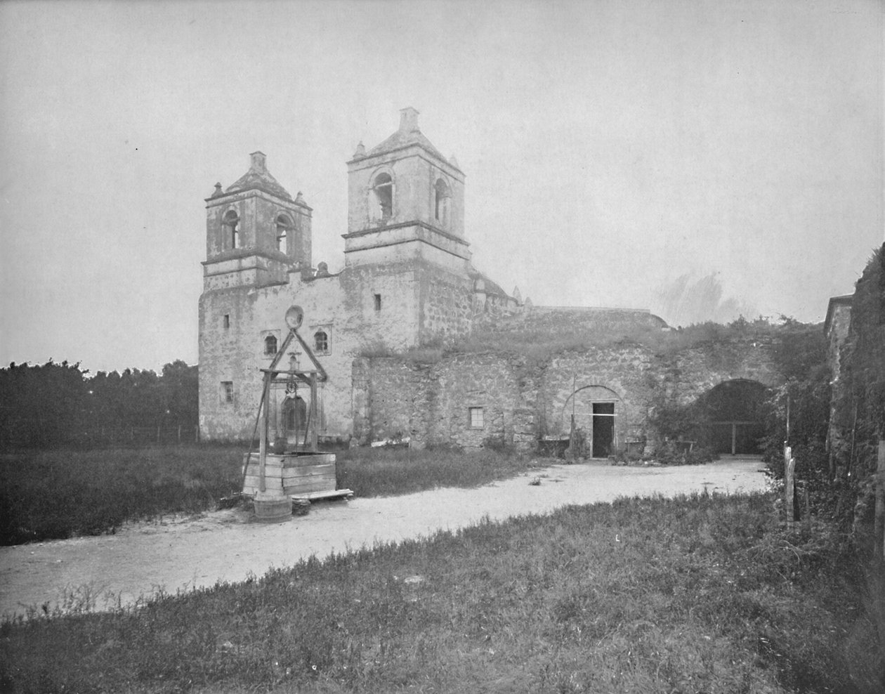 Stara misja hiszpańska, San Antonio, Teksas, c1897. autorstwa Unbekannt