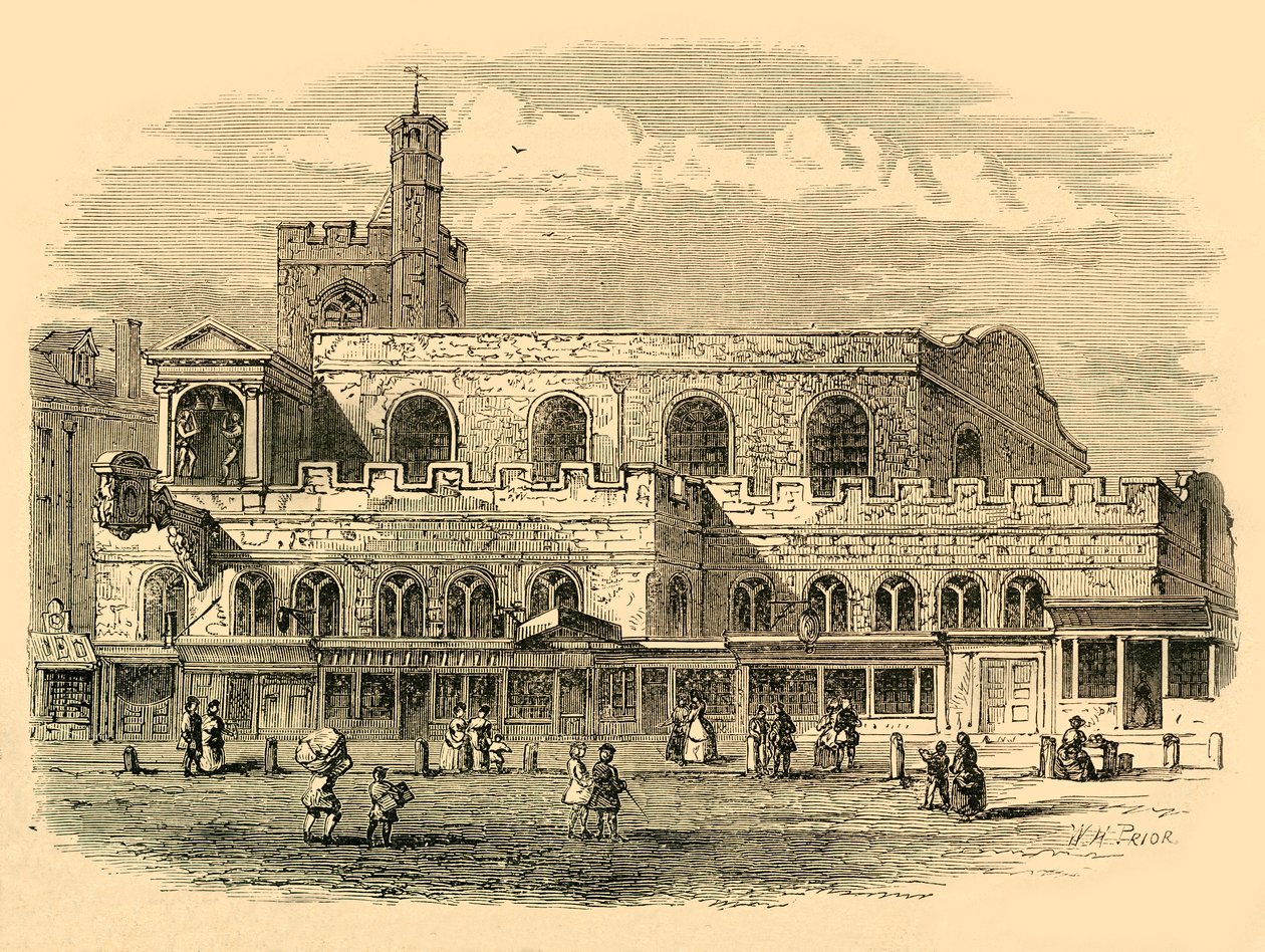 Stary kościół św. Dunstana, 1814, 1897. autorstwa Unbekannt
