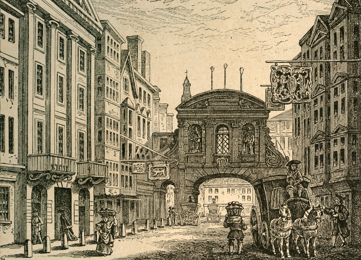 Old Temple Bar i Devil Tavern, 1897. autorstwa Unbekannt