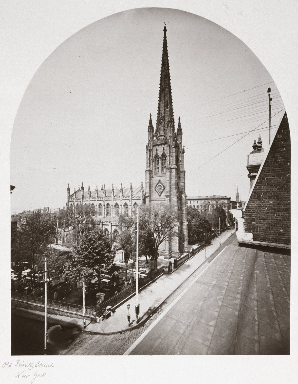 Old Trinity Church, Nowy Jork, Nowy Jork, USA, ok. 1865 autorstwa Unbekannt