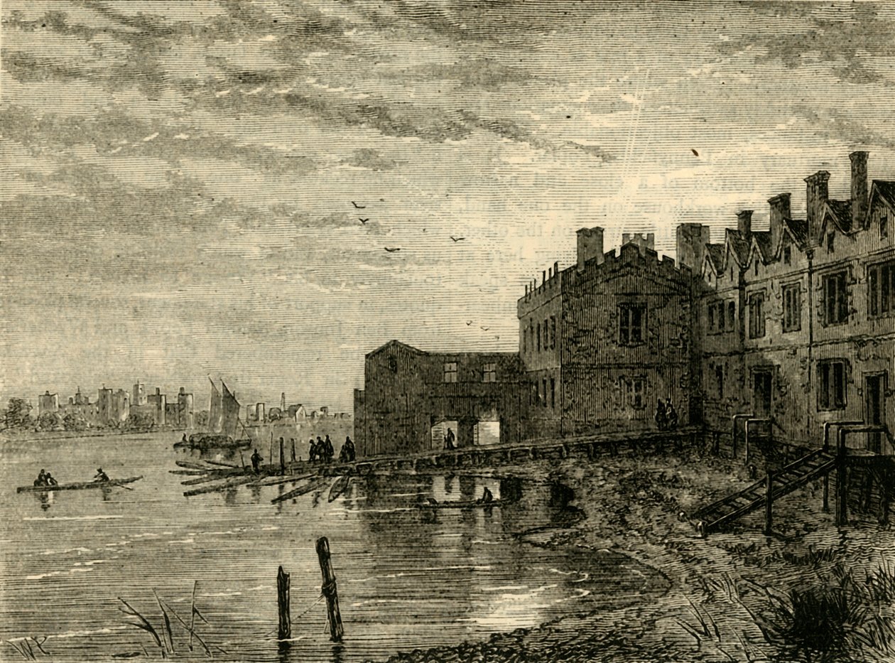 Stare schody Whitehall, 1881 r. autorstwa Unbekannt